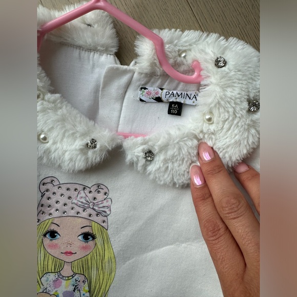 Beautiful Pamina winter dress for girls size 5 . - Picture 2 of 2